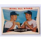 Mickey Mantle/Ken Boyer 1960 Topps #160 Rival All-Stars Yankees