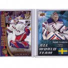 Henrik Lundqvist 2 Card Rookie/Insert Lot - Rangers