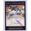 Prince Fielder 2007 Topps Season Highlights Autograph #HA-PF Tigers, Brewers