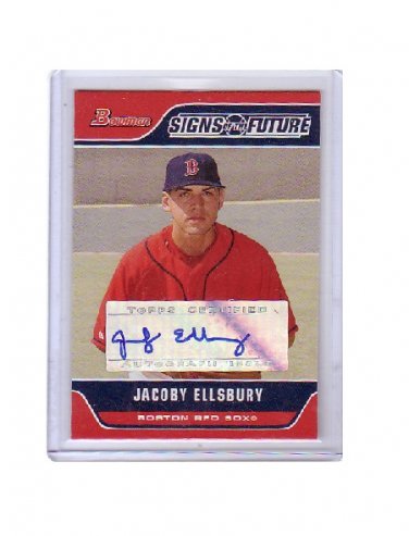 Jacoby Ellsbury 2006 Bowman SOF Certified RC Autograph #SOF-JE Red Sox