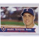 Mark Teixeira RC 2001 Fleer Tradition #470 RC Yankees, Rangers Rookie