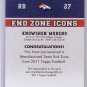 Knowshon Moreno 2011 Topps End Zone Icons #EZI-78 Broncos