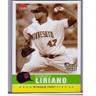 Francisco Liriano 2006 Fleer Black/White Parallel RC #186 Twins Pirates
