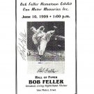 Bob Feller Signed Autographed 1995 Hometown Exhibit  Program Indians  HOF