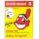 Bob Feller Signed 1992 Cactus League Program Indians HOF Autographed w/inscription