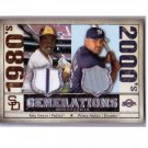 Tony Gwynn Prince Fielder 2008 SP Legendary Cuts Dual Game-Worn Jersey #GEN-GF Padres, Rangers