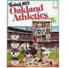 1971 Dell Oakland A's Official MLB Stamp Album 2 Uncut sheets of 24 Stamps Jackson, Hunter, Fingers