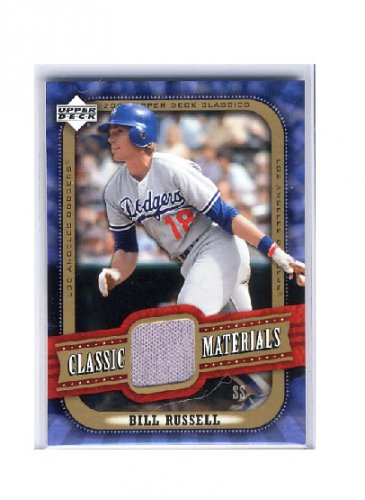 Bill Russell 2005 Upper Deck Classics Classic Materials Jersey #MA-BR Dodgers