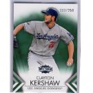Clayton Kershaw 2012 Topps Triple Threads Emerald #95 Dodgers #/250