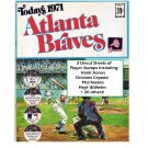 1971 Dell Atlanta Braves Official MLB Stamp Album w/24 Player Stamps: Hank Aaron, Cepeda, Niekro