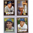 Yankees HOF 2002 Topps 1952 Reprints (Lot of 4)