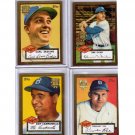 Dodgers 2002 Topps 1952 Reprints (Lot of 4) Hall of Fame