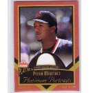 Pedro Martinez 2003 Fleer Platinum Portraits Game-Worn Jersey #PP-PM Red Sox, Mets HOF