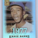 Ernie Banks 2004 Topps Tribute Hall of Fame Cut Signature Edition #75 Cubs