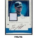 Jose Reyes #03/03 2004 Autographed Jersey Flair Cuts & Glory #CAG-JR Mets Marlins Blue Jays