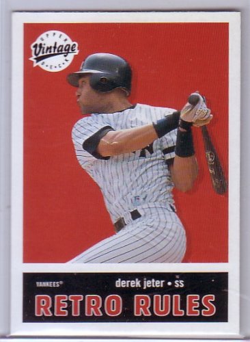 Derek Jeter 2001 Upper Deck Vintage Retro Rules #R5 Yankees