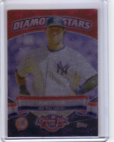 Derek Jeter 2007 Topps Opening Day Diamond Stars #DS15 Yankees