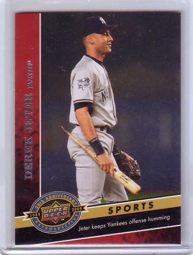 Derek Jeter 2009 Upper Deck 20th Anniversary Retrospective #1427 Yankees
