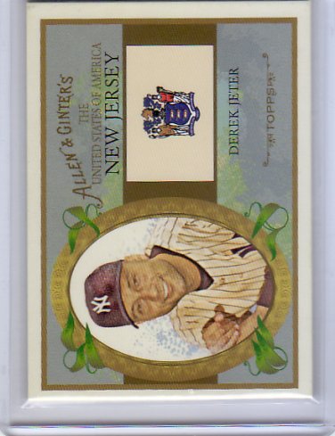 Derek Jeter 2008 Topps Allen & Ginter's The United States of America #US30 Yankees