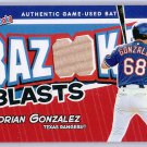 Adrian Gonzalez 2004 Topps Bazooka Blasts Game-used bat #BB-AG Dodgers, Red Sox, Rangers