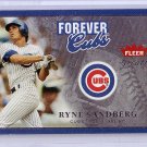 Ryne Sandberg 2004 Fleer Greats Forever #14F Cubs #1981 HOF