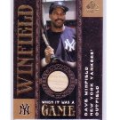 Dave Winfield  2007 SP Legendary Cuts When it was a Game Authentic Game-Used Bat #WG-DW Yankees HOF