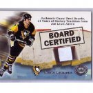 Mario Lemieux 2001-02 Fleer Greats of the Game Board Certified Stadium Piece #MA-LE Penguins HOF