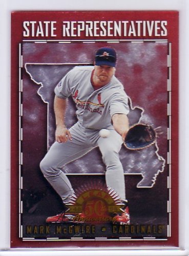 Mark McGwire 1998 Leaf State Representatives #22 A's, Cardinals #/5000