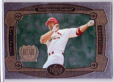 Mark McGwire 1998 Upper Deck Immaculate Perception #I-16 A's, Cardinals