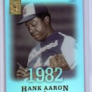 Hank Aaron  2004 Topps Tribute Hall of Fame Cut Signature Edition #44 Braves