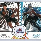 Patrick Roy 1997-98 Pacific Dynagon Tandems #25 Forsberg, Lemieux Avalanche