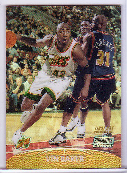 Vin Baker #/25 Refractor 1999-00 Topps Stadium Club Chrome Refractor ...