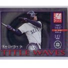 Ken Griffey Jr. 2001 Donruss Elite Title Waves #TW-17  Mariners, Reds #/1997