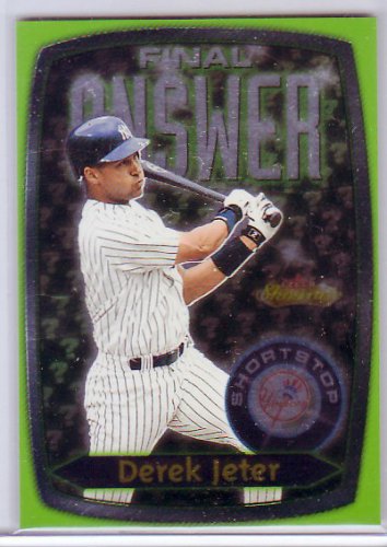 Derek Jeter 2000 Fleer Showcase Final Answer #6FA Insert  Yankees
