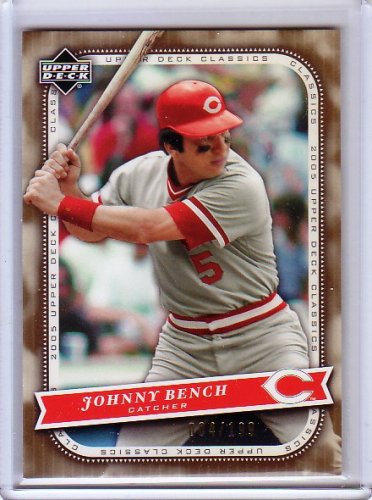 Johnny Bench 2005 Upper Deck Classics Gold #56 Reds HOF #/199