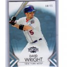 David Wright #/25 2012 Topps Triple Threads Sapphire #69 Mets  #/25