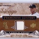 Jim Thome 2008 UD Piece of History Franchise History Gold Jerseys Memorabilia #FH-12 White Sox #/99