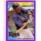 Evan Longoria 2011 Topps Chrome Purple Refractor #141 Rays #/599