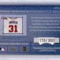 Greg Maddux 2001 Playoff Absolute Memorabilia Tools of the Trade #TT-13 Braves HOF #/300