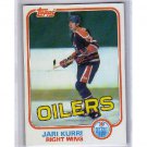 Jari Kurri RC 1981-82 Topps #18 Oilers, Kings, HOF