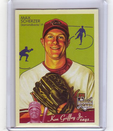 Max Scherzer RC 2008 Upper Deck Goudey #6 Nationals, Tigers Diamondbacks