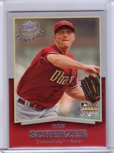 Max Scherzer RC 2008 Upper Deck Timeline #75 Nationals, Tigers Diamondbacks