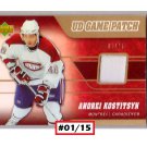 Andrei Kostitsyn #01/15 2006-07 UD Game Patch #J-KS Canadiens, Predators #/15