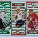 1996-97 Donruss Dominators #9 SP #/5000 Modano, Federov, Roenick HOF