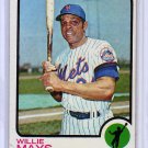 Willie Mays 1973 Topps #305 Giants Mets HOF