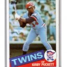 Kirby Puckett RC 1985 Topps #536 Twins, HOF Rookie