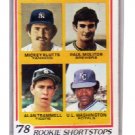 Paul Molitor RC 1978 Topps Rookie Shortstops #707 RC Brewers HOF