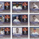 Dodgers 2006 Fleer Greats of the Game Dodgers Greats Complete Set 1-10