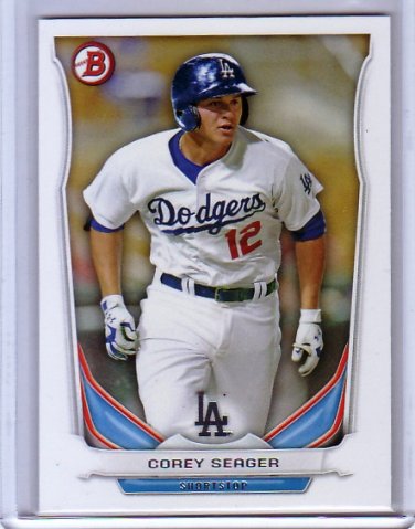Corey Seager RC 2014 Bowman Draft Pick Top Prospects Baseball Card #TP-41 Dodgers