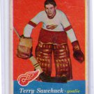 Terry Sawchuk 1957-58 Topps #35 Error $250 BV Red Wings